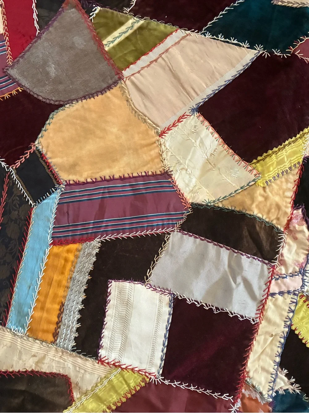 Vintage crazy quilt